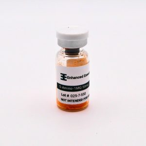 5-Amino 1MQ 50mg vial on white background