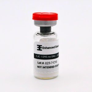 CJC 1295 no DAC/Ipamorelin 5mg on white background