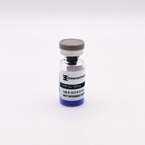 GHK-Cu-100mg vial on white background
