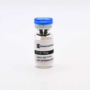 PT-141 10mg vial on white background