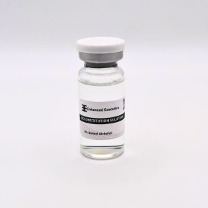 Reconstitution Solution vial on white background