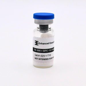 TB-500 + BPC-157 Blend 10mg vial on white background