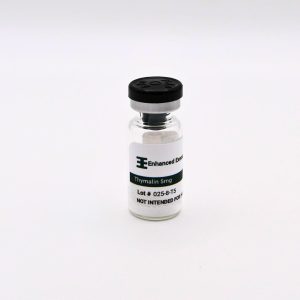 Thymalin 5mg vial on white background