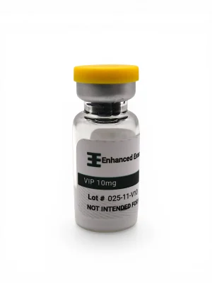 Vasoactive Intestinal Peptide (VIP) 10mg peptide vial with yellow cap